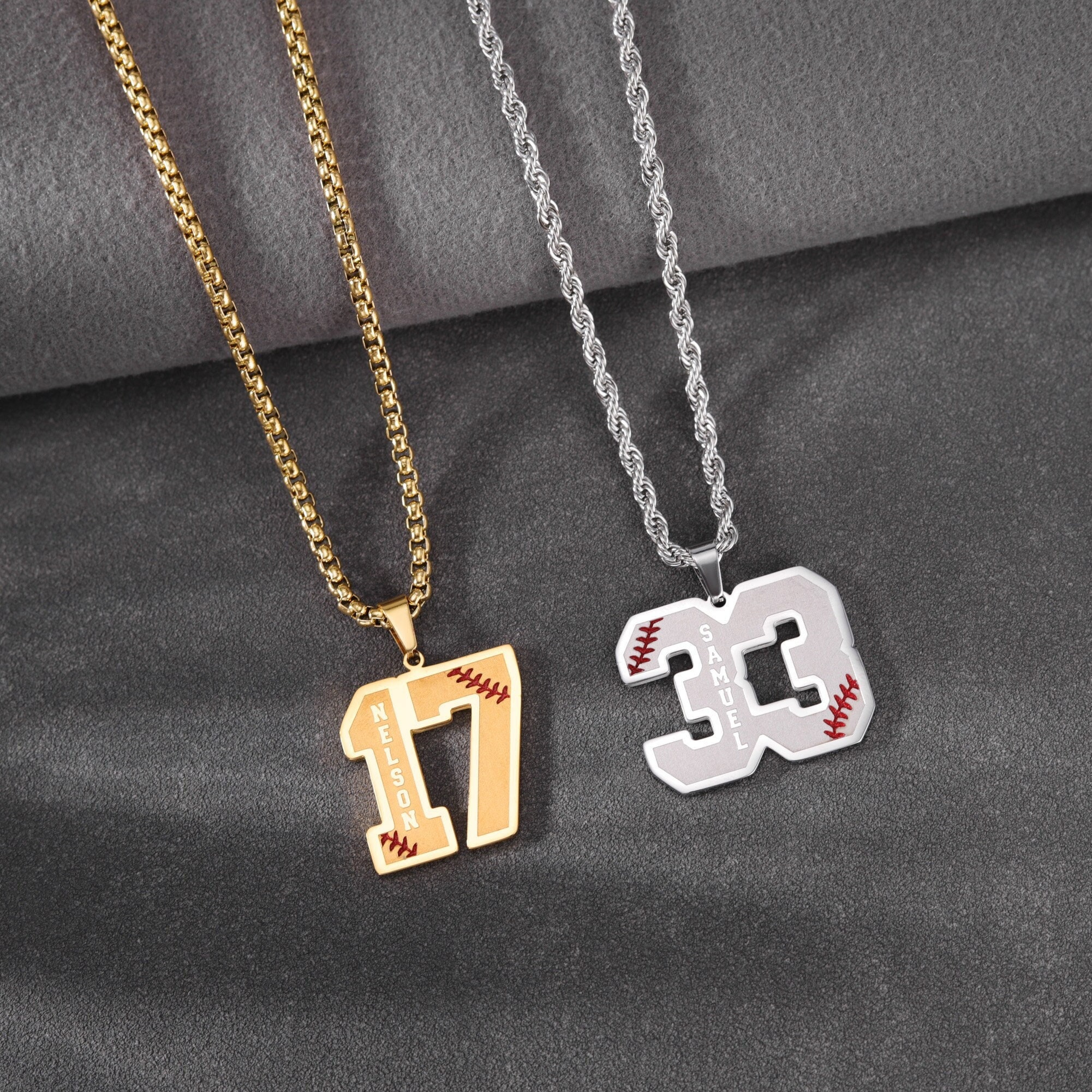 Baseball Beaded Necklaces For Boys Pugster Custom Sports Number