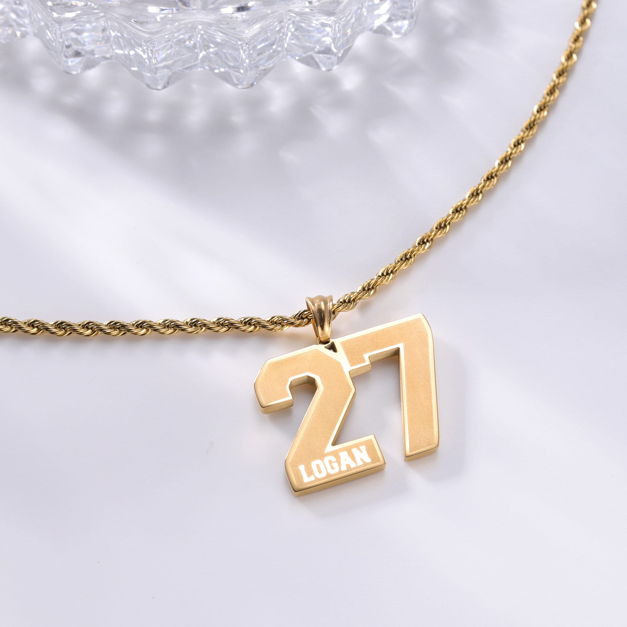 Custom Number Necklace Sport Number Necklace for Men Custom Etsy