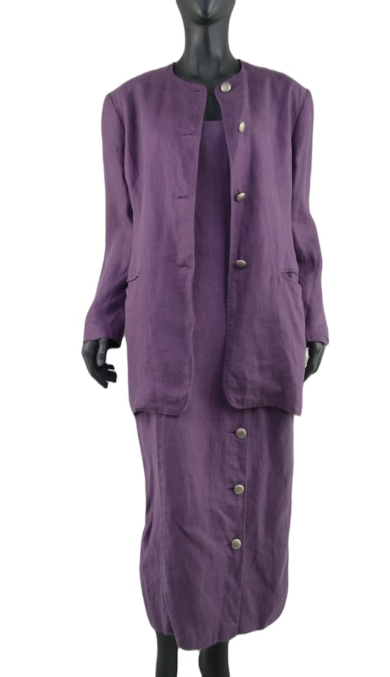 Marimekko women's linen dress and jacket Size 42