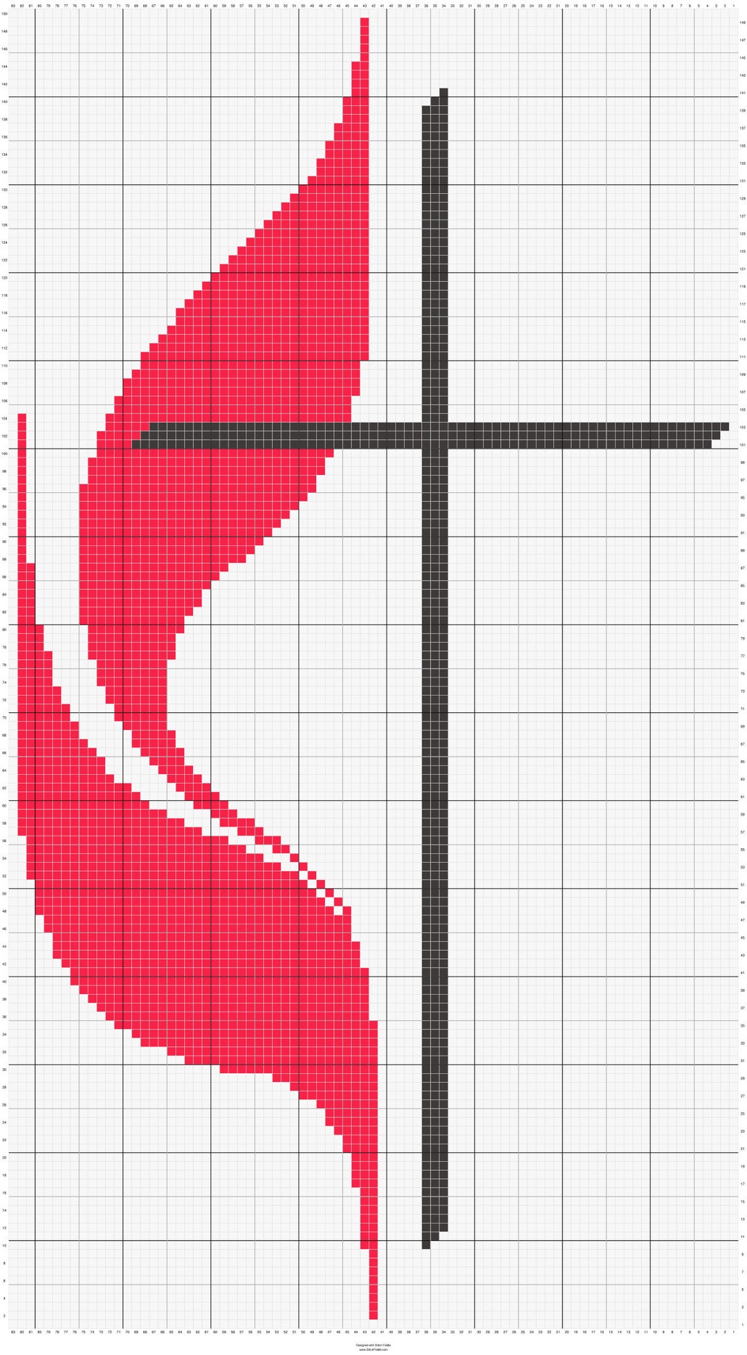 United Methodist Church Chart Pattern for Graphgan, Afghan, Baby