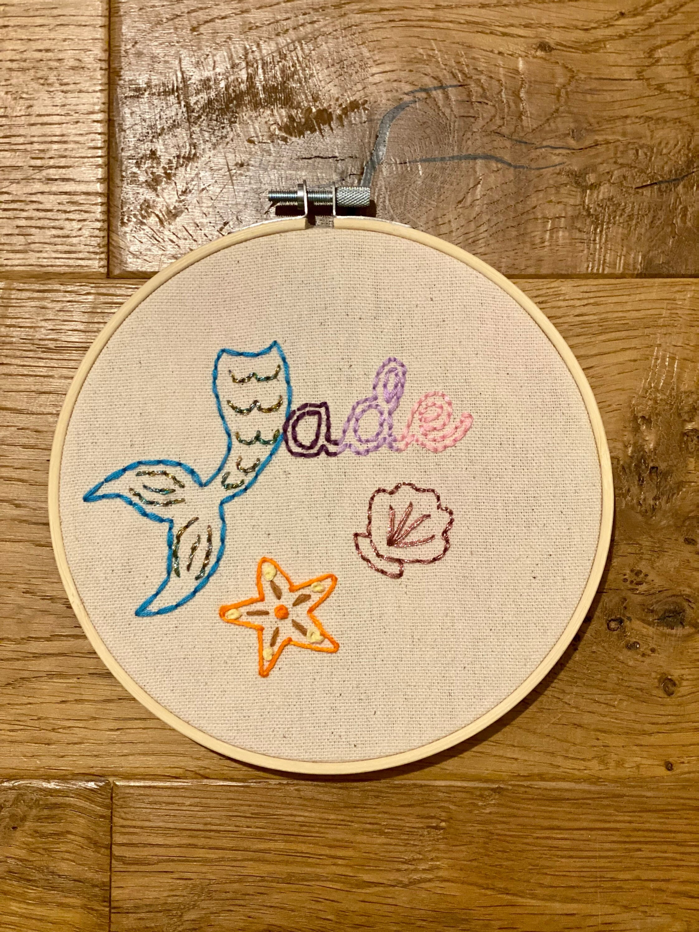 Tambour Brodé Personnalisé Sirene