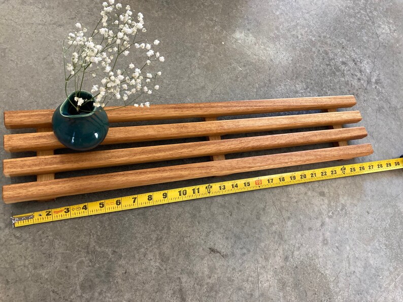 Slatted Teak Bathtub Caddy Bath Tray Caddy Etsy