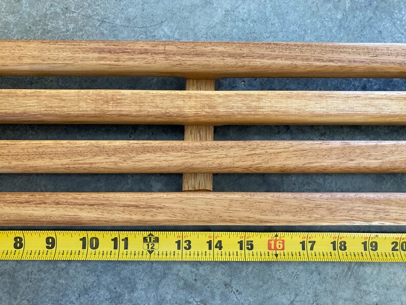 Slatted Teak Bathtub Caddy Bath Tray Caddy Etsy