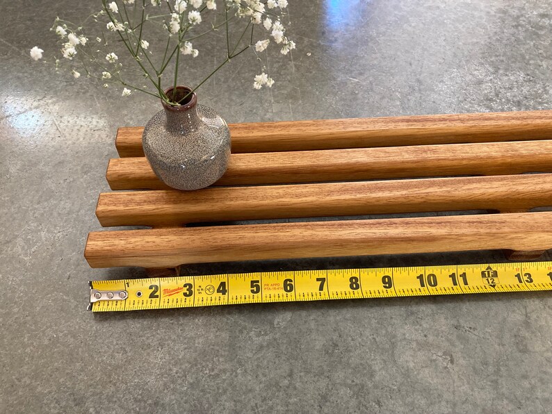 Slatted Teak Bathtub Caddy Bath Tray Caddy Etsy