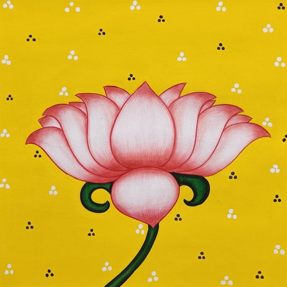 Pichwai Painting of Lotus Wall Art Work, Traditional Indian Pichwai Painting  for Home Decor, Wall Decor, Home Decor - Etsy UK