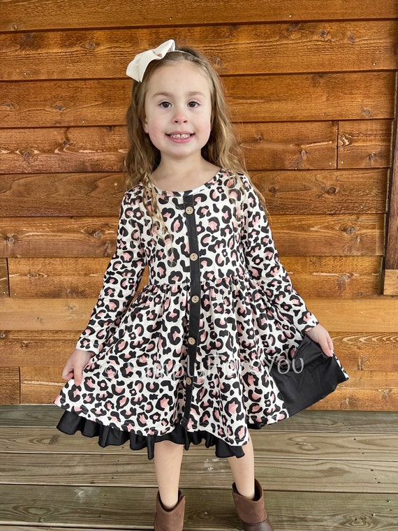 Girls cheetah dress deals