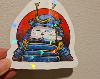 Sticker - Fat Cat Samurai
