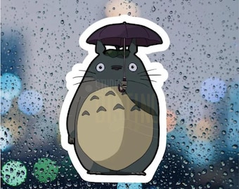 Sticker - Totoro Under the Umbrella