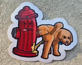 Sticker - Dog Hydrant Assault