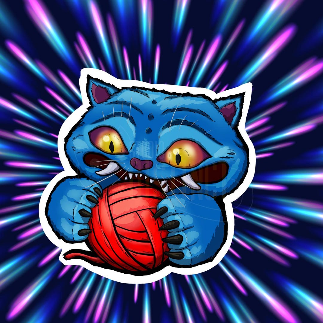 Sticker - Derpy Tiger - Etsy
