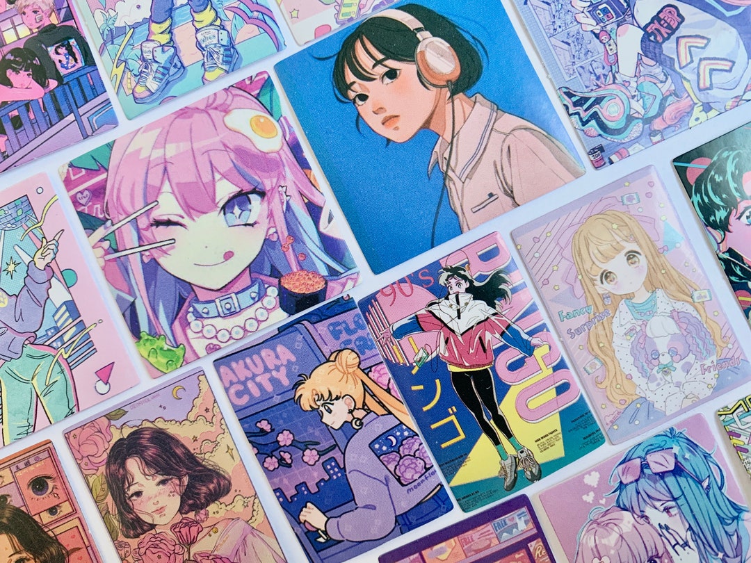 20 random assorted anime gamer girl cartoon sticker pack   etsy 20 random assorted anime gamer girl cartoon sticker pack   etsy