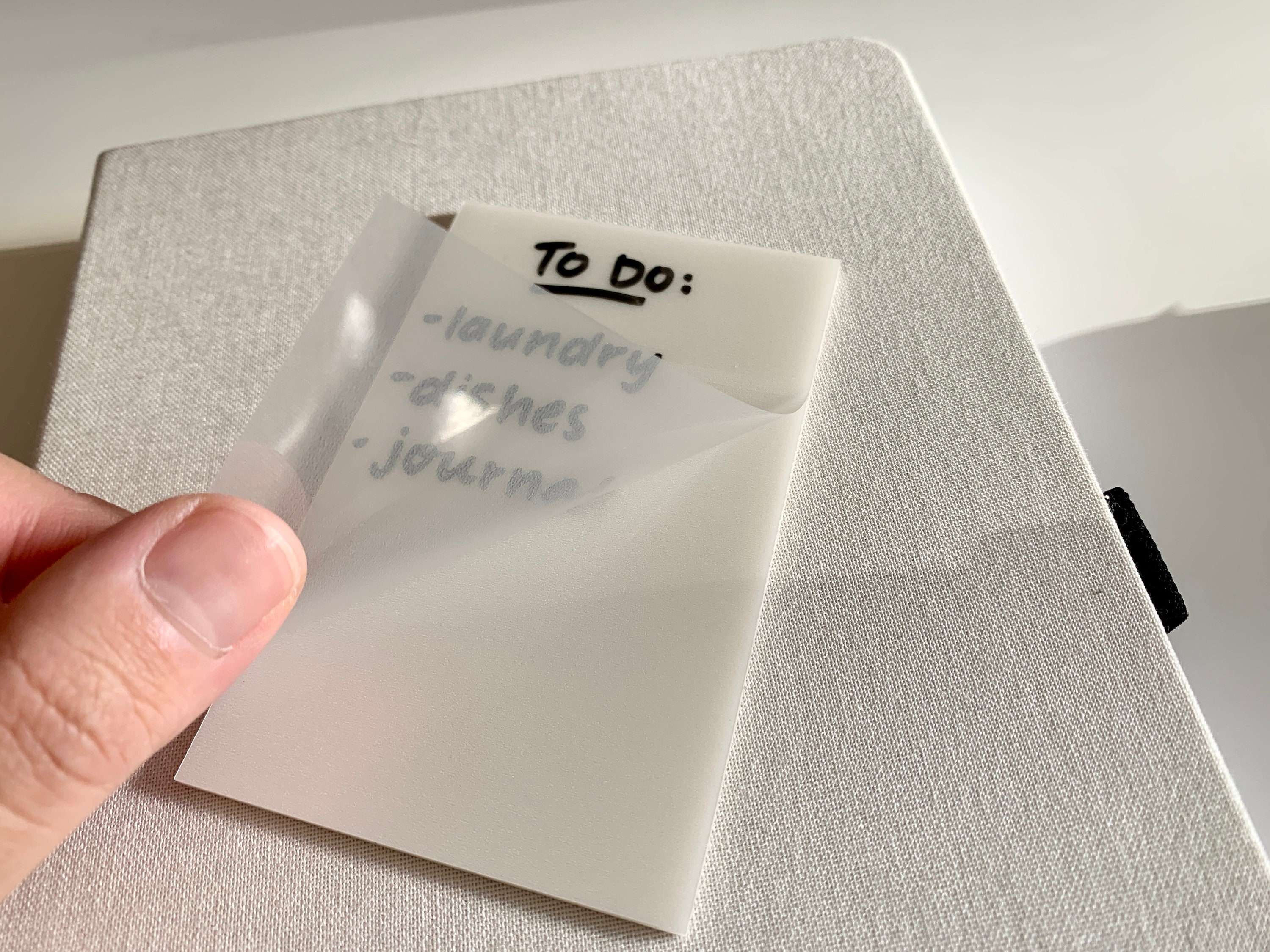 Transparent Clear Sticky Note Pack / 50 Sheets Rectangle Pad Etsy Canada