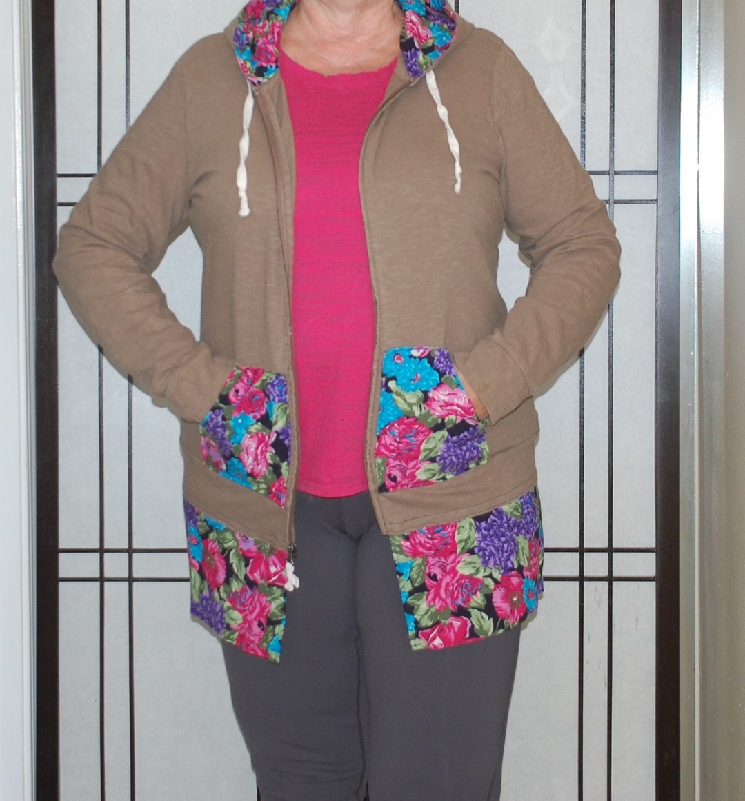 A. Upcycled large hoodie main image 0