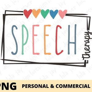 Orthophonie PNG sublimation orthophoniste Png SLP sublimation orthophoniste conception Speechie impression numérique fichier Png conception SLP