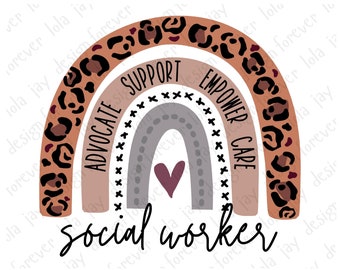 Socialarbetare png sublimering socialarbetare leopard regnbåge png höstregnbågsdesign socialarbetare sublimering nedladdning empowerment regnbåge