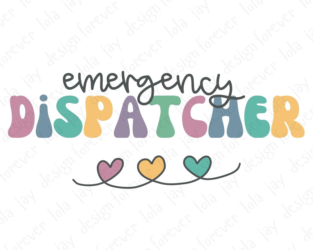 Emergency Dispatcher Png 911 Dispatcher Sublimation Retro Design Print ...