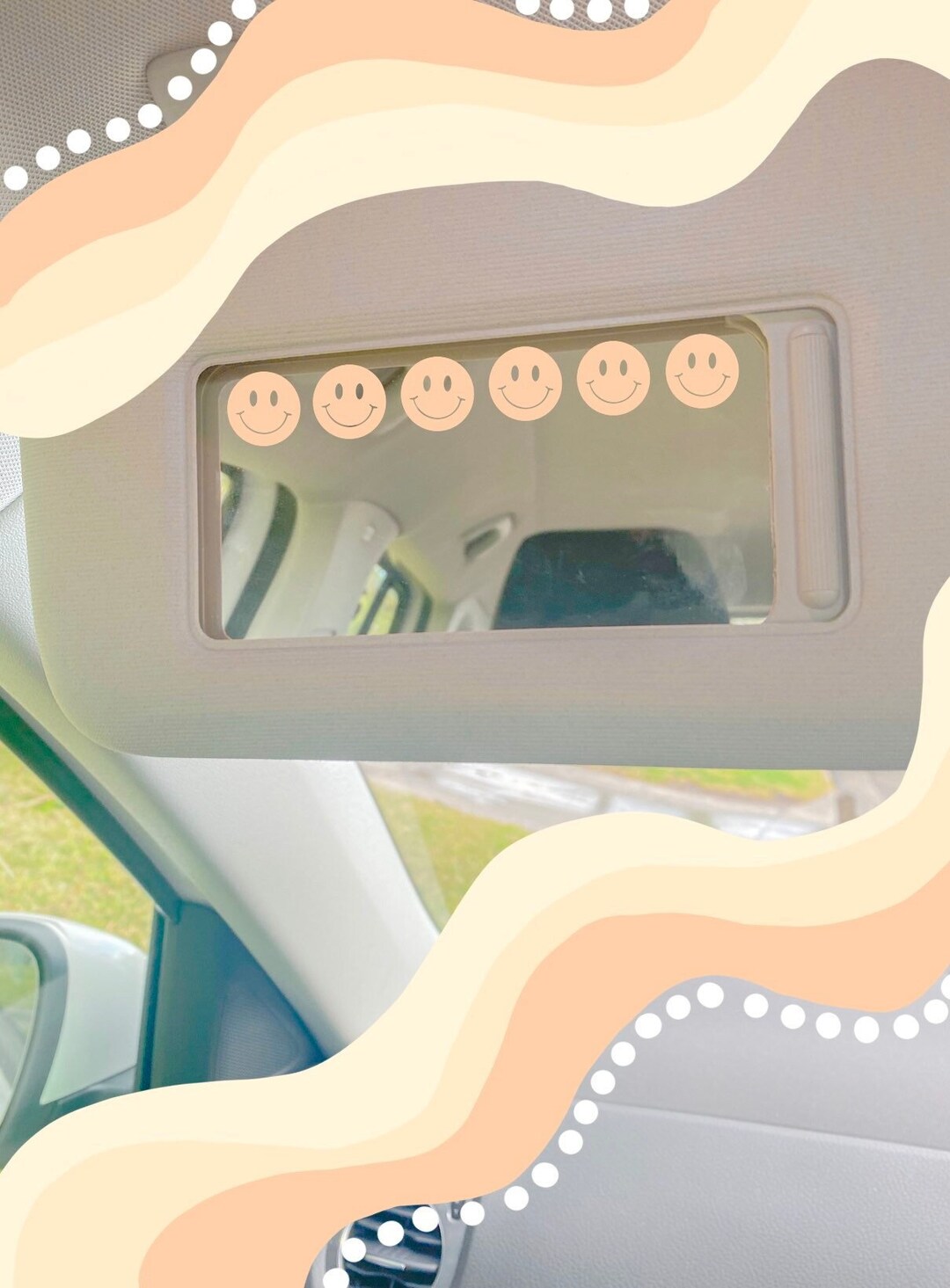 Smiley Face Vinyl Car/mirror Sticker Decal | Sticker Sheet Pack - Etsy