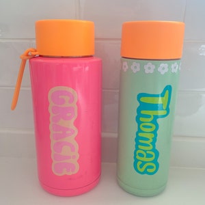 Customisable large kids name label | drink bottle/lunch box labels | back to school