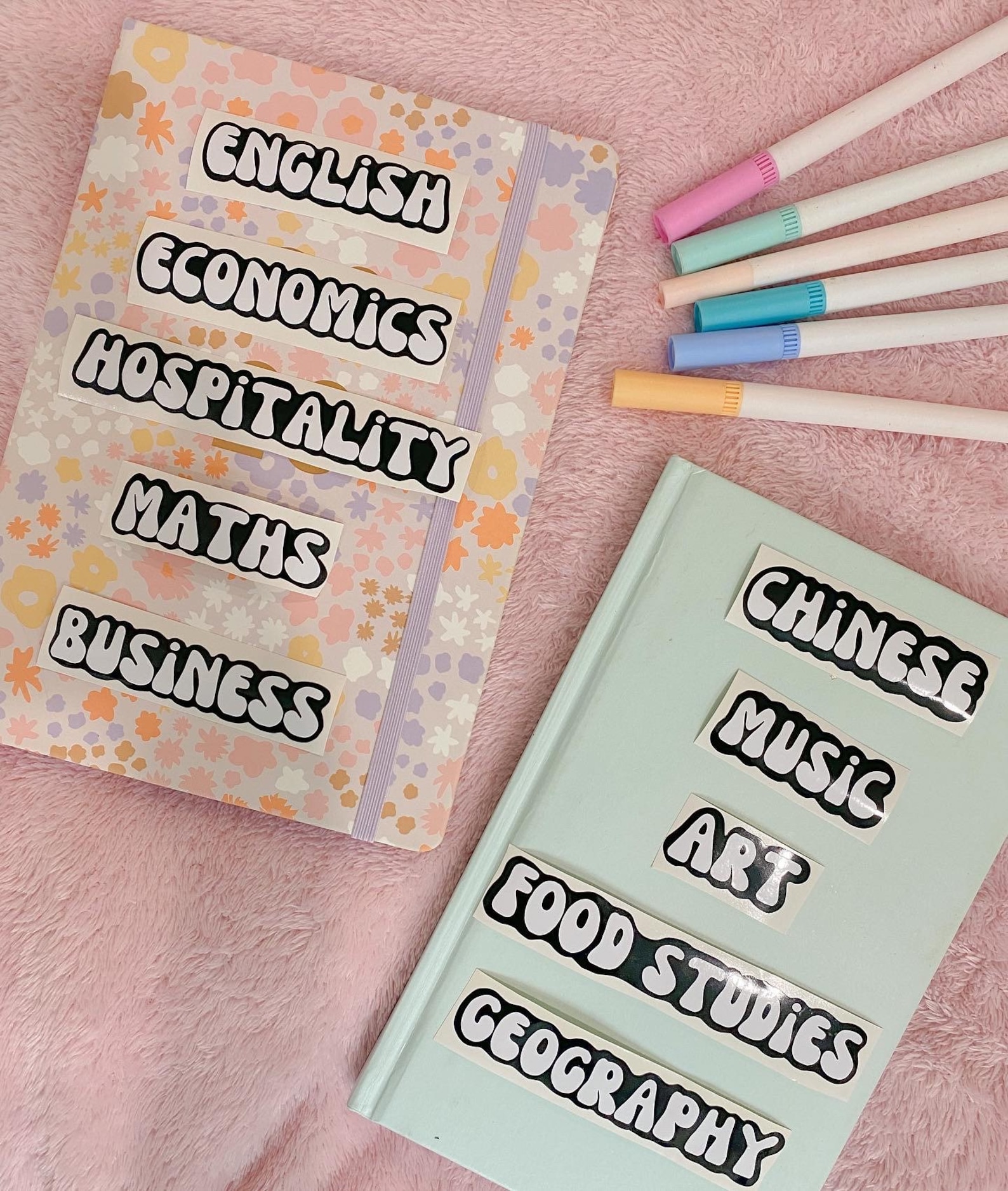 Customisable School Notebook Subject Labels Back to School Organisation ...