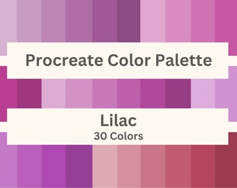 Procreate Color Palette | Lilac | Procreate Color Palette for iPad | Color Swatches | Digital Colors | Procreate Tool