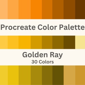 Procreate Color Palette | Gold | Procreate Color Palette for iPad | Color Swatches | Digital Colors | Procreate Tool