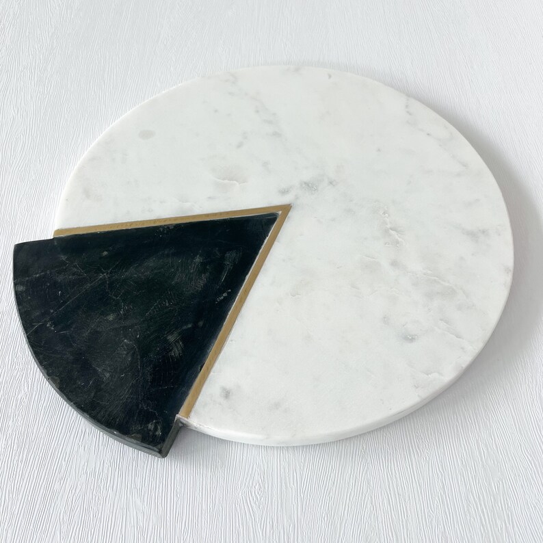 Black & White Marble Serving Board/ Cheese Board / Kitchen and Dining