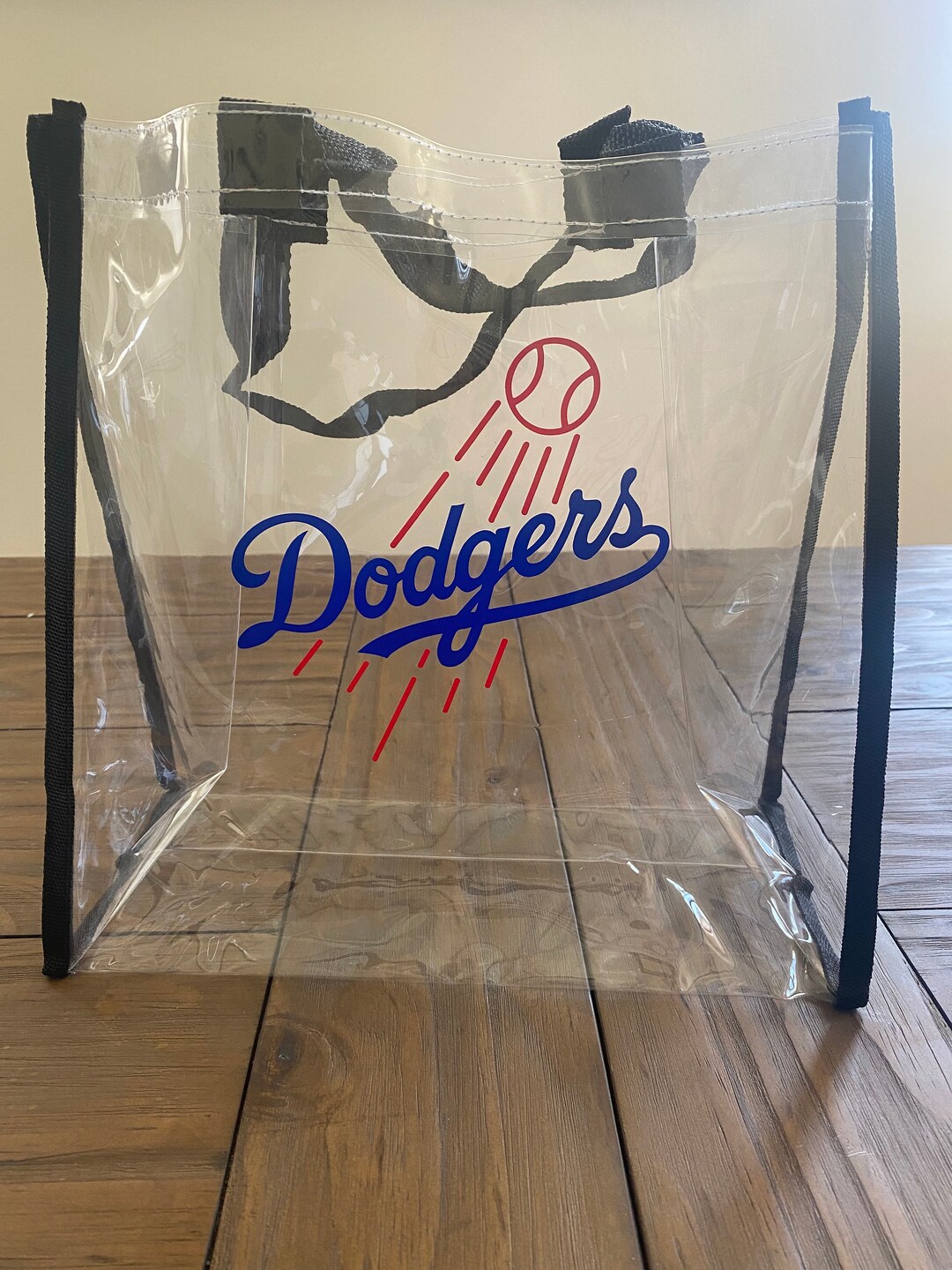 Baseball Stadium Approved Clear Tote/ Dodgers Stadium Bag/bleed Blue Etsy