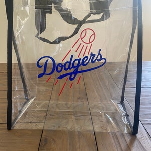 Baseball Stadium Approved Clear Tote/ Dodgers Stadium Bag/Bleed Blue