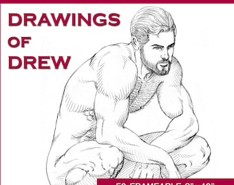 Kyle's B&B Presents: Drawings of Drew  | Figure Drawings | Life Drawings | Muscle Bear | Male Nude | Male Physique