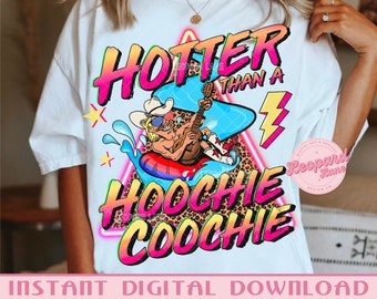 Digital Western summer PNG Instant Digital download Hotter sublimation print