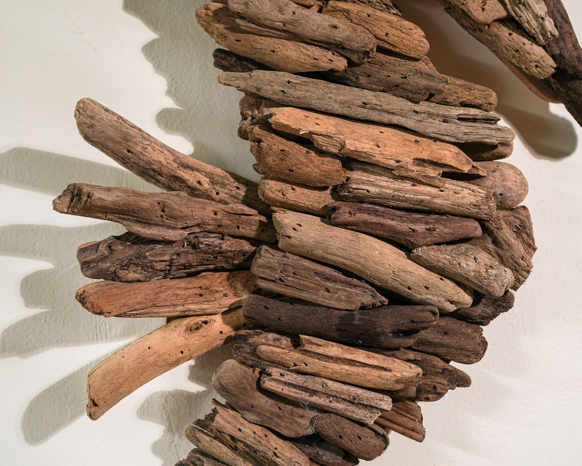 Handmade Driftwood Wall Art 24 Inch / 60 Cm Drift Wood Sea Etsy