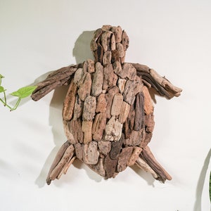Handmade Driftwood Wall Art, Drift Wood Turtle,Turtle Wall Art, Home Decor, Room Decor, Living Room, Gift Idea