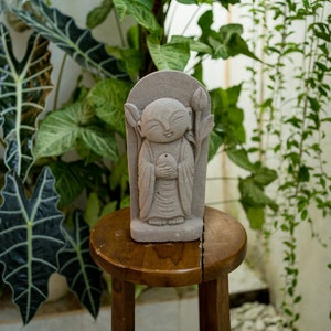 Jizo Statue 7.5 / 19 Cm Inch High, Jizo Figurine, Japanese