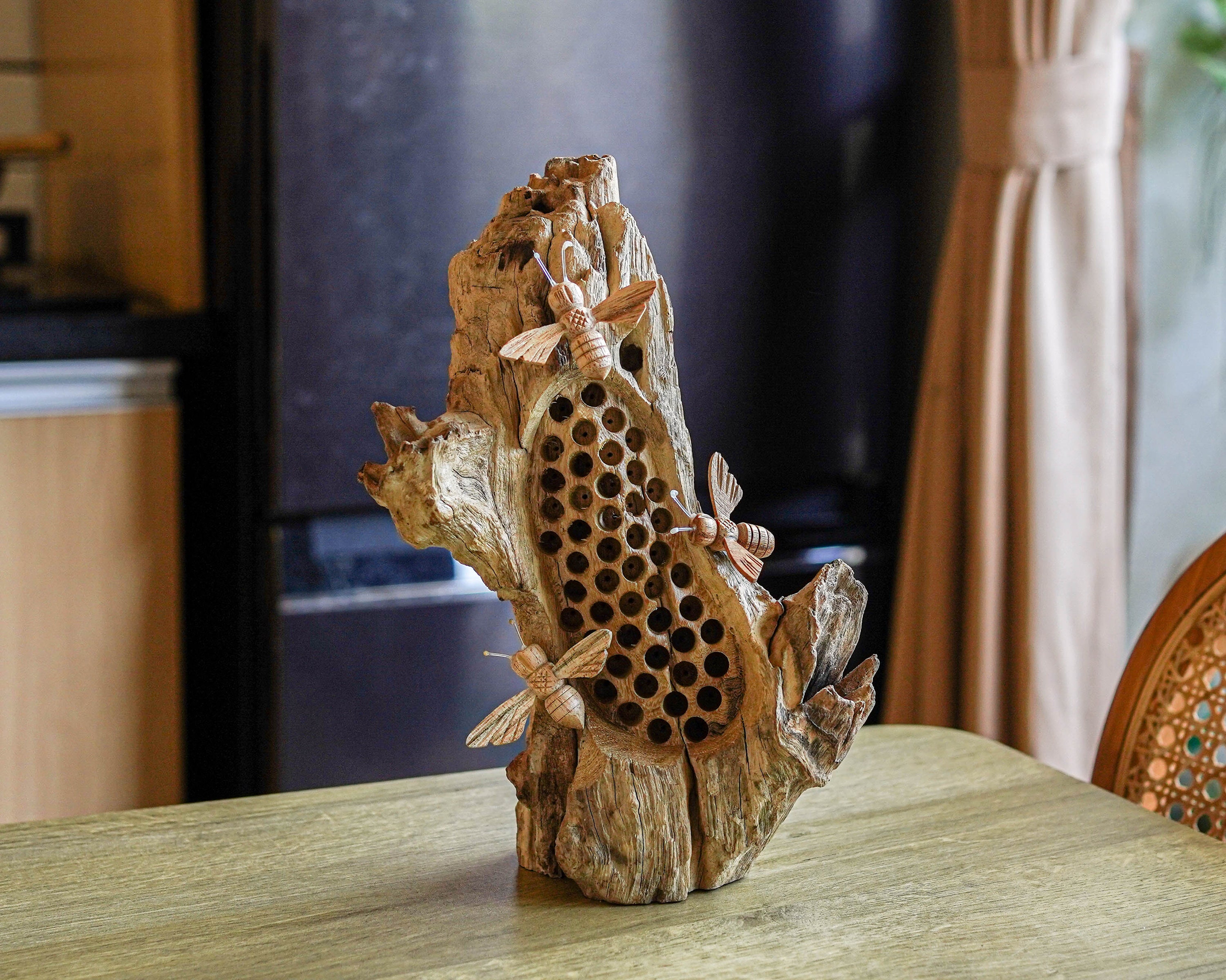 10 Piquets Jardin Abeilles Baluue En Métal Et Résine - Décorations Extérieur Printemps/Été