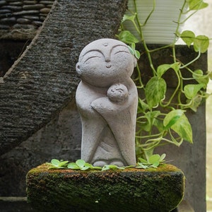 Jizo Buddha 22 cm, Jizo Statue, Dekoration, Dekoration, Geburtstagsgeschenk, Geschenk für Mama, Einweihungsparty, Neugeborene Geschenk, Geschenk für Sie