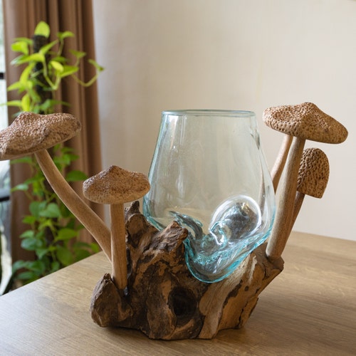 タツノオトシゴの木彫り 11.5インチ / 29 cm、タツノオトシゴの彫刻