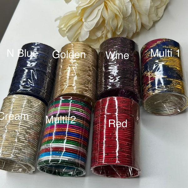 Toddlers,Babies ,kids Elegant Colorful Bangles , Pakistani & Indian bangles,colorful bangles 36 Bangles size 1.12,1.14, 2.0 and 2.2 .