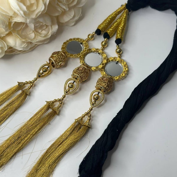 Izhaar Traditional  Punjabi Paranda / Parandi Hair Accessory Braid Tassles /Hair Extension/Choti/For Karwachauth, wedding.