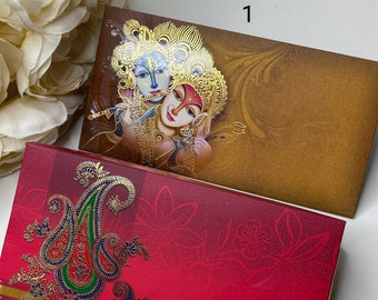 Pack of 10 Paper cash Gift envelopes, Shagun envelop, Mehndi Eid Indian wedding Christmas wedding Shagun Gift card
