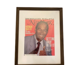 OJ Simpson New York Getting Away With It framed magazine  October 1995