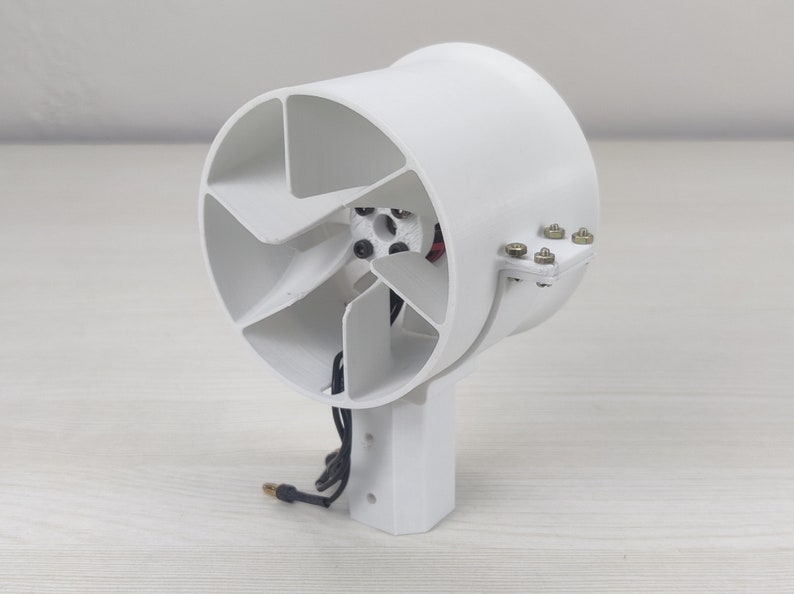 Ducted Fan 80 Mm With Stator Blades and 3 Propellers Digital File for 3D Printing Etsy