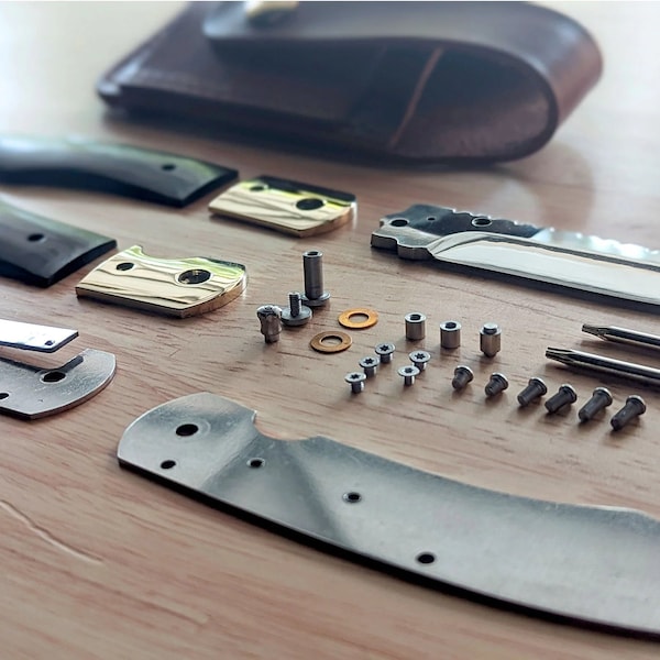Kit para fabricar navajas plegables clásicas (DIY) / Hecho en EE. UU. / Regalos artesanales para hombres / Proyecto ideal para amantes de la naturaleza / Regalos de Navidad