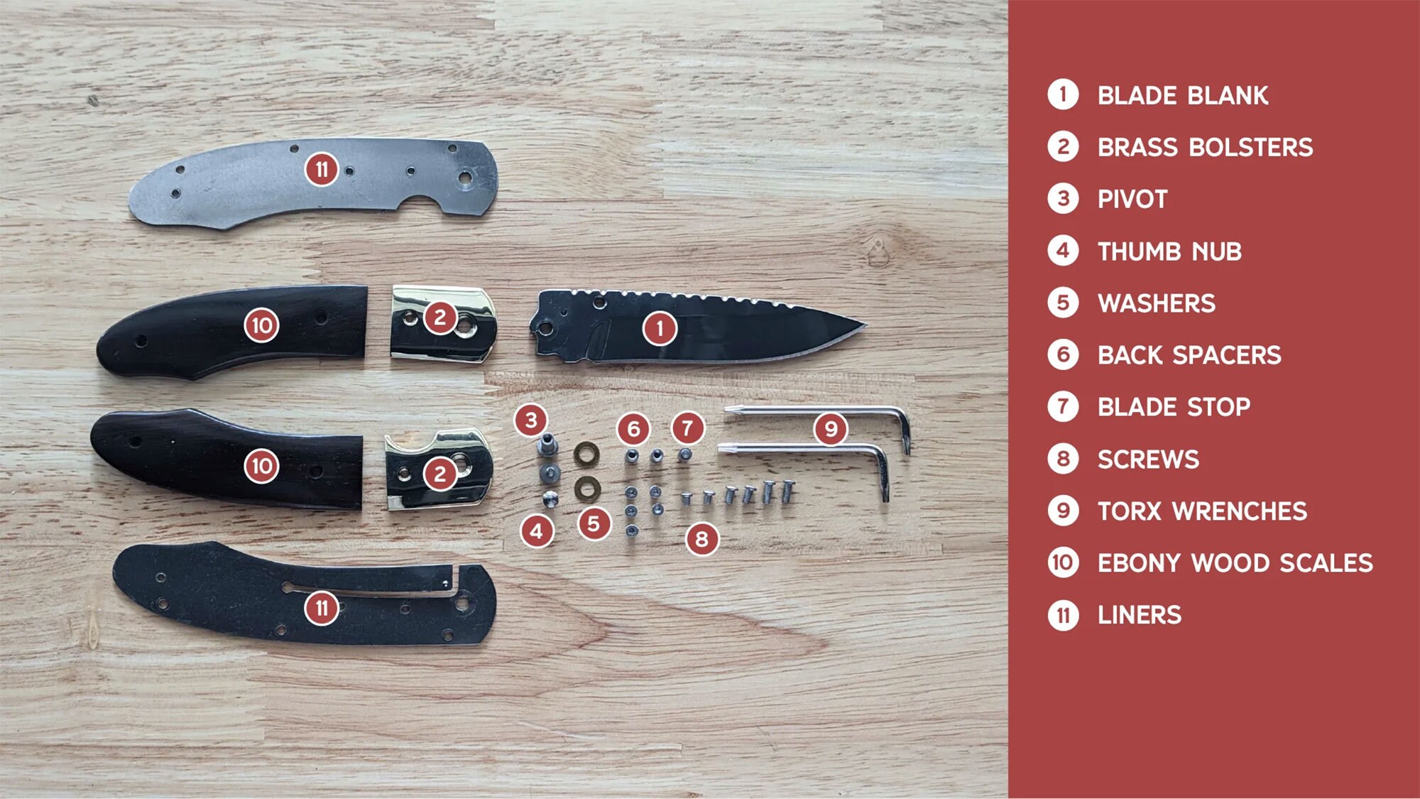 DIY Classic Folding Knife Making Kit Made in America Handmade Gifts for