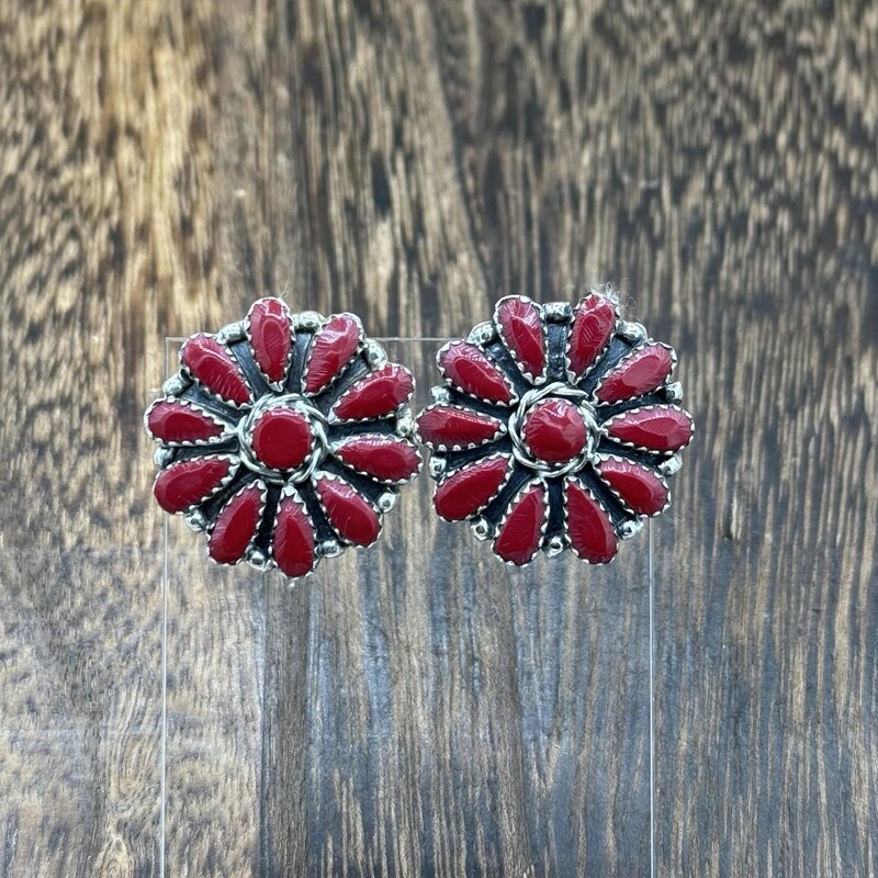 Coral Long Bar Earrings*Native