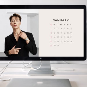 Jackson Wang Got7 skrivbordsunderlägg: september 2025 - Helårskalender 2026 (digital nedladdning)