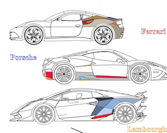 53 Supercars Coloring Pages  HD