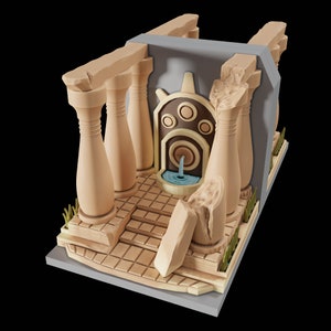 The Fountained Courtyard Bookends - XYKit