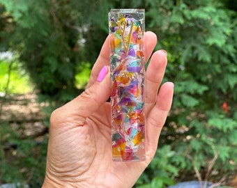 Mezuzah Smashed Wedding Glass, Chuppah Smashed Glass, Modern Mezuzah, Smashed Wedding Glass, Jewish Wedding Gift, Smashed Glass, Art