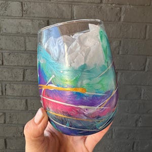 Smash Wedding Glass, Chuppah Glass, Jewish Wedding Breaking Glass, Blue Wine Smash Glass, Jewish Wedding, Breaking Glass, Jewish Bride