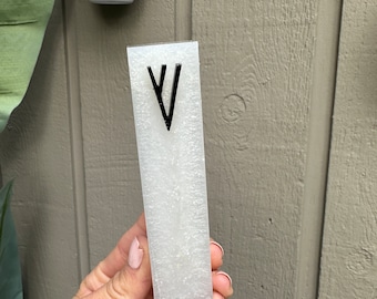Handmade Resin Mezuzah, Modern Jewish Home Decor